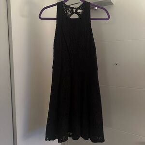 Black Lace Sleeveless Dress